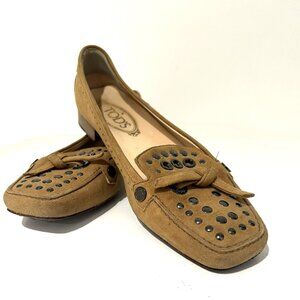 Tod's Studded Loafers Size 7.5 - Gently Used, Excellent Condition